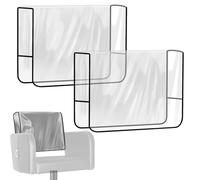 Coprisedia in PVC - 2 x protezione quadrata ispessita per schienale della poltrona, copertura per mobili | aereo commerciale cinema hotel ristorante casa all'aperto