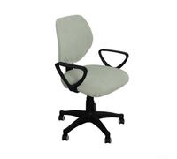 Coprisedia in stile split progettato per sedie girevoli da ufficio con morbido materiale in pile Polar e sistema di cinghie elastiche inferiori per una protezione efficace (verde)