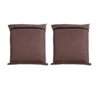 Coprisedia in tessuto 600D, confezione da 2 pezzi, con tre strati di impermeabilizzazione in PU, doppie cuciture e cordoncini resistenti al vento, per protezione delle sedie da giardino all'aperto