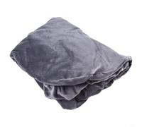 Coprisedia in velluto elasticizzato, per sala da pranzo, poltrona alta, con gonna jacquard elastica, morbido tessuto anti-pieghe, per mobili per casa e hotel (grigio scuro)
