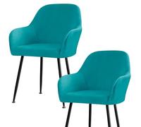 Coprisedia in velluto elastico per sedie da pranzo con braccioli, lavabile, per sedie da pranzo, ufficio, cucina, soggiorno, hotel e banchetti (beige, set da 1)