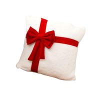 Coprisedia natalizio con fiocco decorativo, sicuro per bambini, famiglia, posate, decorazione natalizia per sedie da pranzo