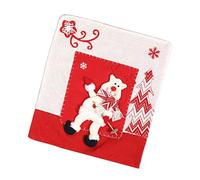 Coprisedia natalizio, coprisedie per feste natalizie, cappello di Babbo Natale, decorazione per sala da pranzo, decorazioni
