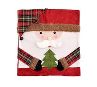 Coprisedia per sedie da pranzo a tema natalizio, coprisedia con cappello di Babbo Natale, copertura per schienale per casa, hotel, sala da pranzo, banchetti, feste di nozze