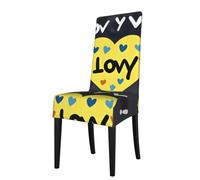 Coprisedia rimovibile WHJSHOP Love You con tutte le mie stampe a forma di cuore, morbido, confortevole per casa, hotel, banchetti di nozze, banchetti, conferenze, cerimonie, decorazioni