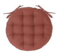 Atmosphera - Cuscino rotondo in cotone, 38 cm, colore: Terracotta