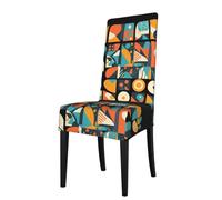 Coprisedia staccabile WHJSHOP Retro modello frammenti immagine morbida, confortevole per casa, hotel, banchetti di nozze, banchetti, conferenze, cerimonie