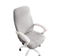 Coprisedia Ufficio,Fodera Sedia Ufficio 1PC Office Chair Cover Stretch Rotating Computer Elastic Gaming Slipcover For Living Room(Light gray,L Chair Cover)