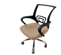 Coprisedia Ufficio,Fodera Sedia Ufficio 1Pc Velvet Office Chair Cover Computer Swivel Seat Modern Elastic Slip Washable Slipcovers Removable Dust(Khaki)
