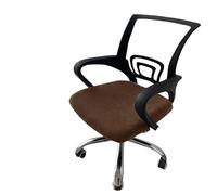 Coprisedia Ufficio,Fodera Sedia Ufficio 1Pc Velvet Office Chair Cover Computer Swivel Seat Modern Elastic Slip Washable Slipcovers Removable Dust(Dark brown)