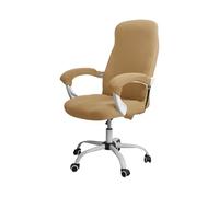 Coprisedia Ufficio,Fodera Sedia Ufficio Office Chair Cover Set Stretch Computer With Armrest Washable And Removable Solid Colors(Camel,M)
