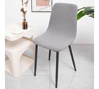 Coprisedie con Schienale 1/2/4/6/8 Pezzi Elasticizzato, Nordico Sedia Scandinave Fodere Coprisedia per Sala da Pranzo Copertura per Soggiorno, Cucina, Casa Décor, Hotel, Festa,Light grey,6 PCS