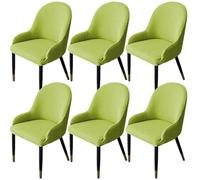 Coprisedie Con Schienale 6/4/2/1 Pezzi,Elasticizzato Coperture Per Sedie Da Pranzo Scandinave Moderno Senza Braccioli Lavabile Fodere Per Coprisedia Per Soggiorno Cucina ( Color : #12 , Size : 6PCS )