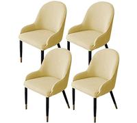 Coprisedie Con Schienale 6/4/2/1 Pezzi,Elasticizzato Coperture Per Sedie Da Pranzo Scandinave Moderno Senza Braccioli Lavabile Fodere Per Coprisedia Per Soggiorno Cucina ( Color : #3 , Size : 4PCS )