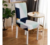 Coprisedie con Schienale Fodere Coprisedia per Sala da Pranzo Coprisedie Elasticizzati Lavabili Universale per Soggiorno, Cucina, Casa Décor, Hotel, Festa, Ristorante, Banchetto(Style-J#)