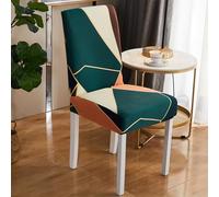 Coprisedie con Schienale Fodere Coprisedia per Sala da Pranzo Coprisedie Elasticizzati Lavabili Universale per Soggiorno, Cucina, Casa Décor, Hotel, Festa, Ristorante, Banchetto(Style-E#)