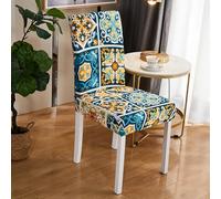 Coprisedie con Schienale Fodere Coprisedia per Sala da Pranzo Coprisedie Elasticizzati Lavabili Universale per Soggiorno, Cucina, Casa Décor, Hotel, Festa, Ristorante, Banchetto(Style-I#)