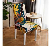 Coprisedie con Schienale Fodere Coprisedia per Sala da Pranzo Coprisedie Elasticizzati Lavabili Universale per Soggiorno, Cucina, Casa Décor, Hotel, Festa, Ristorante, Banchetto(Style-C#)