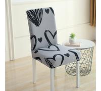 Coprisedie con Schienale Fodere Coprisedia per Sala da Pranzo Coprisedie Elasticizzati Lavabili Universale per Soggiorno, Cucina, Casa Décor, Hotel, Festa, Ristorante, Banchetto(Style-Q#)