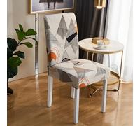 Coprisedie con Schienale Fodere Coprisedia per Sala da Pranzo Coprisedie Elasticizzati Lavabili Universale per Soggiorno, Cucina, Casa Décor, Hotel, Festa, Ristorante, Banchetto(Style-D#)