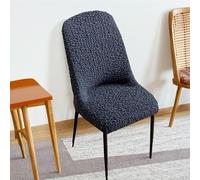 Coprisedie Elastici 1/2/4/6 Pezzi Copertura Universale Lavabile per Tavolo da Pranzo, Soggiorno, Cucina, Hotel Facile Installazione, Adatto Tutte Stagioni(Dark Gray,4pcs)