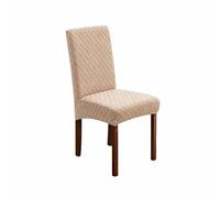 Coprisedie Elastici Set 1/2/4/6 Pezzi - Coprisedia Universale Moderno, Impermeabile, Rimovibile E Lavabile per Sala da Pranzo, Ristorante, Hotel, Banchetto, Matrimonio(Khaki,2pcs)