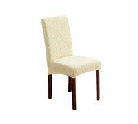 Coprisedie Elastici Set 1/2/4/6 Pezzi - Coprisedia Universale Moderno, Impermeabile, Rimovibile E Lavabile per Sala da Pranzo, Ristorante, Hotel, Banchetto, Matrimonio(Beige,6pcs)