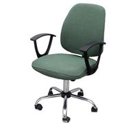 Coprisedie Elasticizzate per Ufficio e Computer, coprisedile e Schienale per Sedia da Ufficio, Protezione Universale Rimovibile e Lavabile, per Cani, Gatti(Green,One Size)