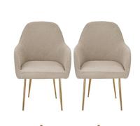 Coprisedie Elasticizzati con Braccioli,Fodere coprisedia per sala da pranzo,Fodera Universale per Sedie da Pranzo con Schienale Curvo, Lavabili per Casa Cucina Ristorante Eventi Décor (S,2PCS)