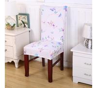 Coprisedie Farfalla Rosa Viola Copri Sedia da Cucina Lavabile Coprisedie con Schienale Spandex Copri Sedie Estraibile Universale Coprisedia con Schienale Elasticizzato 2 Pezzi