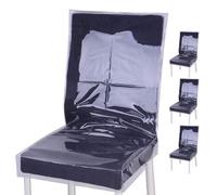 Coprisedie in plastica da 4 pezzi coprisedie trasparenti impermeabili e antipolvere da 23x21x18 pollici resistenti per casa e ufficio