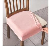 Coprisedie In Velluto Elasticizzato Senza Schienale | Morbidi, Lavabili E Antigraffio | Per Cucina, Sala Da Pranzo E Eventi | 2, 4, 6 Pezzi(Nude Pink,Set of 6)