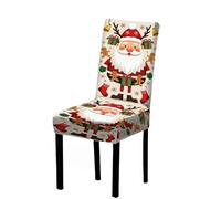 Coprisedie Natalizie, Coprisedia Con Schienale Coprisedie decorative natalizie for sala da pranzo, elastiche, for feste in cucina, super adatte for la decorazione della casa(F,4pcs chair cover)
