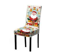 Coprisedie Natalizie, Coprisedia Con Schienale Coprisedie decorative natalizie for sala da pranzo, elastiche, for feste in cucina, super adatte for la decorazione della casa(G,6pcs chair cover)