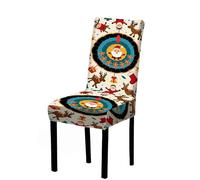 Coprisedie Natalizie, Coprisedia Con Schienale Coprisedie decorative natalizie for sala da pranzo, elastiche, for feste in cucina, super adatte for la decorazione della casa(M,4pcs chair cover)