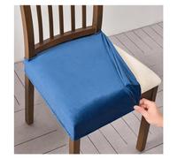 Coprisedie no Schienale 2/4/6 Pezzi, Copri Sedie Da Cucina, Coprisedie Elasticizzato, Coprisedia Antigraffio Gatto, Copri Sedia Soggiorno, Coprisedie Universali Sala Da Pranzo ( Color : New Navy , Siz