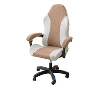 Coprisedie per Computer Elasticizzati per poltrone, girevoli, da Gioco, per Computer Boss, coprisedie da Gioco con copribraccioli, Rimovibili e Lavabili(Brown,One Size)