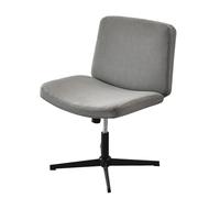 Coprisedie Senza braccioli Copertura Poltrona Ufficio Scrivania Coprisedie Rimovibile per Accent Chair Grigio Chiaro 1 Pezzo