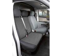 Coprisedile aderente Performer in 100% poliestere compatibile con Ford Transit/Transit Connect/Transit Tourneo, 1 copertura per panca doppia