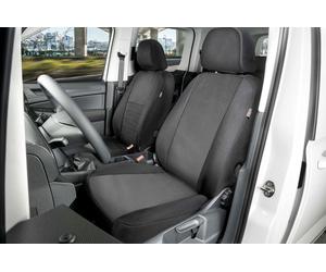 Coprisedile aderente Performer in 100% poliestere compatibile con Nissan Primastar, Opel Vivaro A, Renault Trafic II/Trafic III, 1 copertura per sedile anteriore singolo