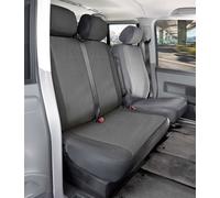 Coprisedile aderente Performer in 100% poliestere compatibile con VW T6, 1 rivestimento panca doppia posteriore