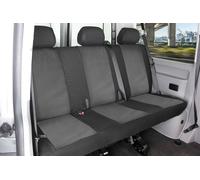 Coprisedile aderente Performer in 100% poliestere compatibile con VW T6, rivestimento panca a 3 posti per pianale