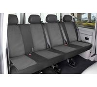 Coprisedile aderente Performer in 100% poliestere compatibile con VW T7/VW Crafter, rivestimento panca a 4 posti