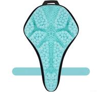 Coprisedile antiscivolo per bicicletta con strato di assorbimento degli urti in EVA ispessito e parte superiore in PU impermeabile per una durata in tutte le stagioni (verde lime)