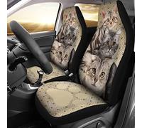 Coprisedile Auto American Shorthair Cat Paw Pattern Background Coprisedilis per Secchio Anteriore Universale Coprisedili Anteriori per Autos per Furgoni Automoive Camion 52X138 CM