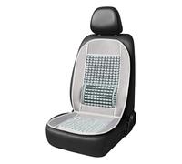 Coprisedile auto AMiO 03641 con perle di legno e supporto lombare grigio