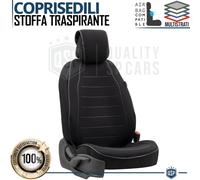 COPRISEDILE Auto ANTISUDORE Universale Anteriore Singolo Tessuto Nero Traspirant