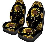 Coprisedile Auto Bee You Are My Sunshine Sunflower Copri Sedili per Autos Universale Coprisedilis per Secchio Anteriore Traspirante Coprisedili Anteriori per Autos 52X138 CM