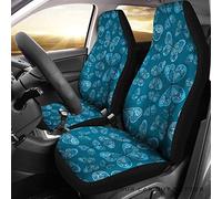 Coprisedile Auto Blue Butterfly Pattern Butterfly Coprisedili Auto Universale Coprisedili Anteriori per Autos Antiscivolo Coprisedilis per Secchio Anteriore per Berlina SUV Automoive 52X138 CM