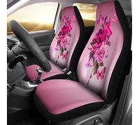 Coprisedile Auto Breast Butterfly Background Coprisedilis per Secchio Anteriore Universale Copri Sedili per Autos Novelty Coprisedili Anteriori per Autos per Camion Automoive Furgoni 52X138 CM